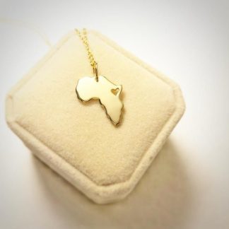 Collar áfrica Dorado con corazón AfricanDreamland El auge de la artesanía femenina