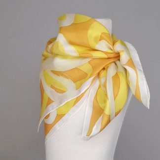 Pañuelo de seda Flores AzizaPuch ArteLovers