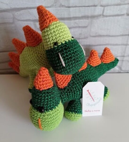 Dinosaurio Amigurumi Crochet Hecho A Mano Por Chipigurumi Para Artelovers