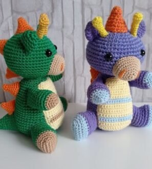 Bebé Dragón Crochet Hecho A Mano Artesanalmente Por Chipigurumi Para Artelovers
