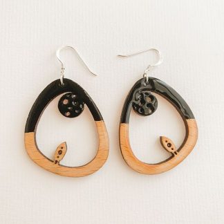 pendientes luna plata africandreamland artelovers