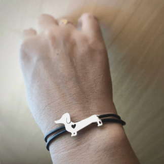 AfricanDreamland, joyería con significado hecha a mano. · · Tienda de para ArteLovers Market pulsera teckel plata perro teckel en plata de ley AfricanDreamland ArteLovers