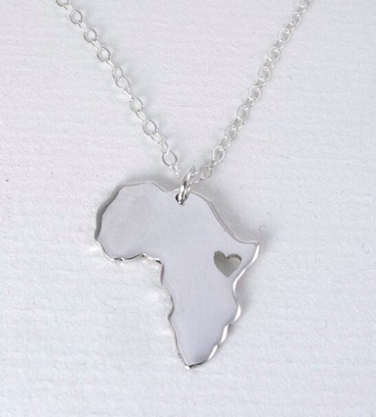 Colgante África Hecho A Mano En Plata De Ley Por Africandreamland Artelovers