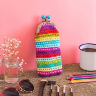 Funda de gafas de crochet arcoiris ArteLovers