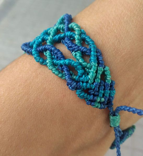 Pulsera Macramé Celta Unisex Hecha A Mano Por Artesanías De Brujilda Para Artelovers Cierre