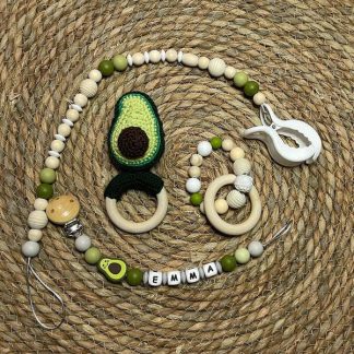 conjunto juguetes bebe enfilau hecho a mano