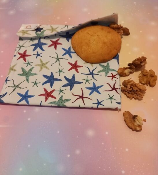 Bolsa Snack De Tela Estrellas De Mar Esdrujulita