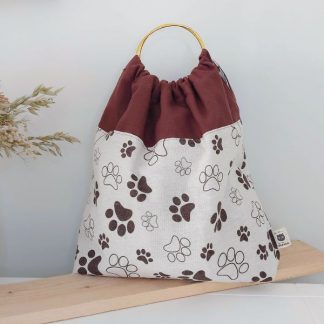 Bolso con Asa con huellas de perro Capitan Pelocho ARtelovers
