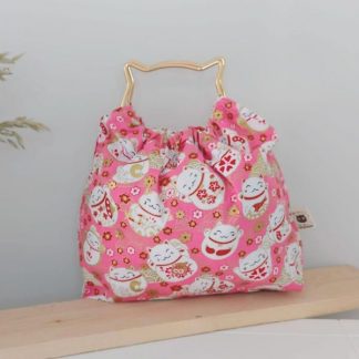 Bolso con Asa Gato color rosa creado por Capitán PElocho para Artelovers