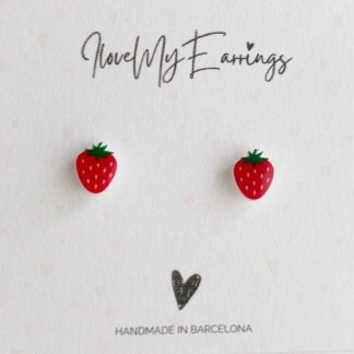 Pendientes fresa kawaii