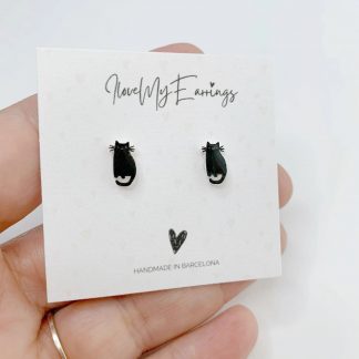 Pendientes gato Halloween