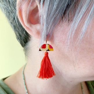 Pendientes patrón retro · 18€· IlovemyEarrings Artelovers