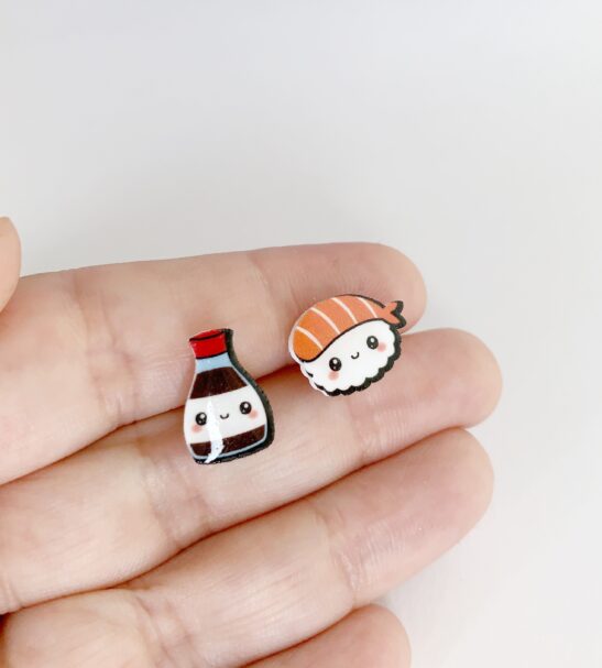 Pendientes Sushi Kawaii