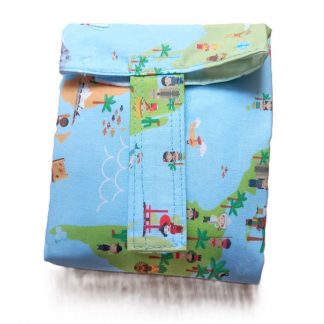 Portabocadillos Reutilizable Me como el mundo