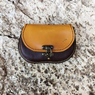 Monedero cuero piezas color Alamares