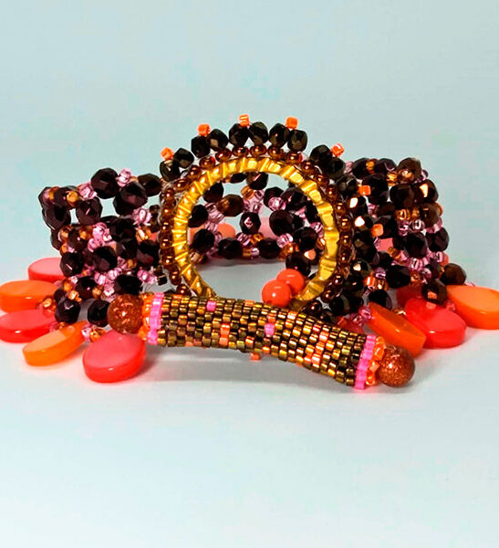 pulsera naranja artesanal la tita bijoux 2 Pulsera Artesanal Exclusiva • ArteLovers