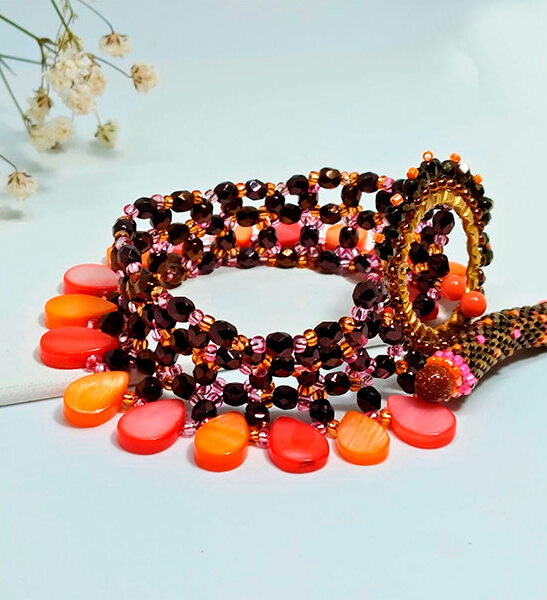 pulsera naranja artesanal la tita bijoux 4 Pulsera Artesanal Exclusiva • ArteLovers