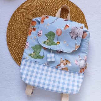 Mochila Solapa Mini Infantil - Dinosaurios