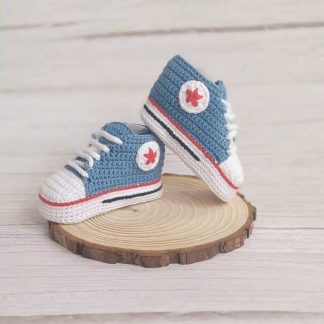 Deportivas bebé azul denim