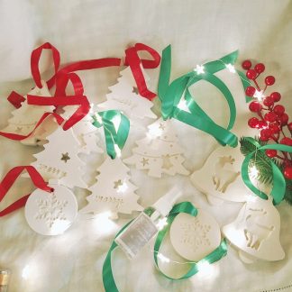 Figuras de Navidad aromáticas en yeso