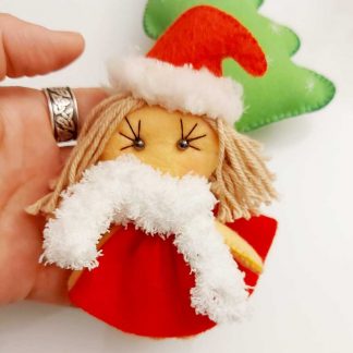Broche muñeca de navidad. Un baúl de princesas. Madrid