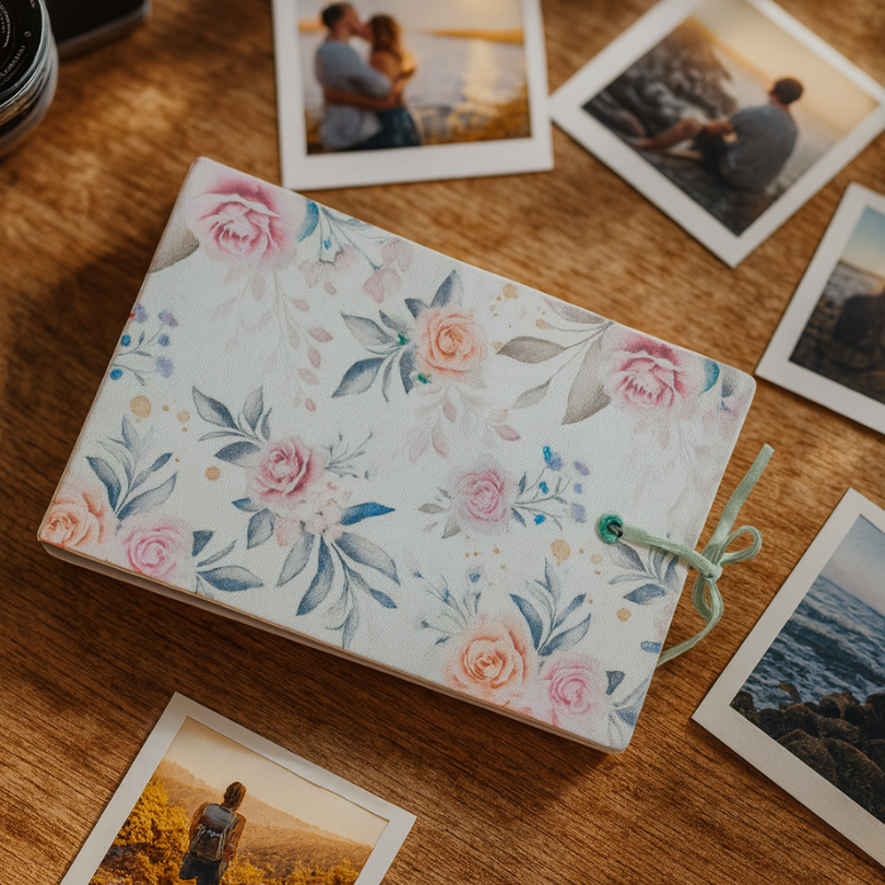 Álbum de Fotos 10x15 Floral de Anillas