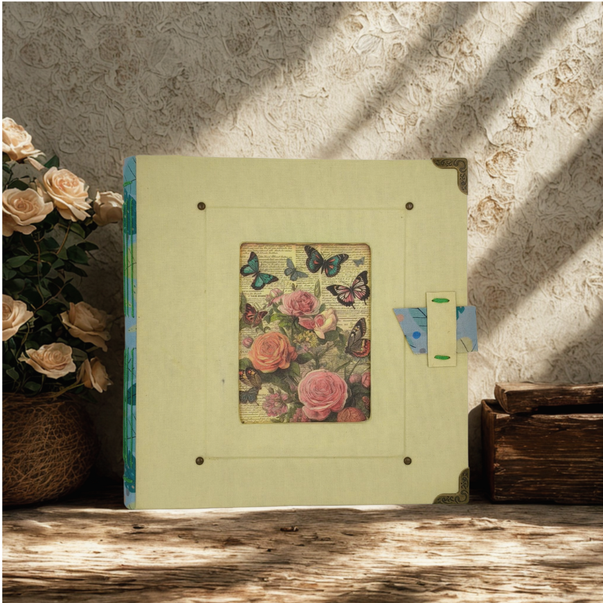 album de fotos amarillo floral 10x15