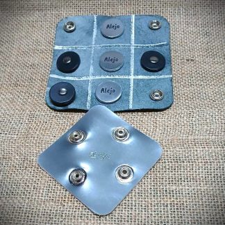 Alamaresartesania-Tres-en-raya-Alamares-negro-y-plata-para-Alejo