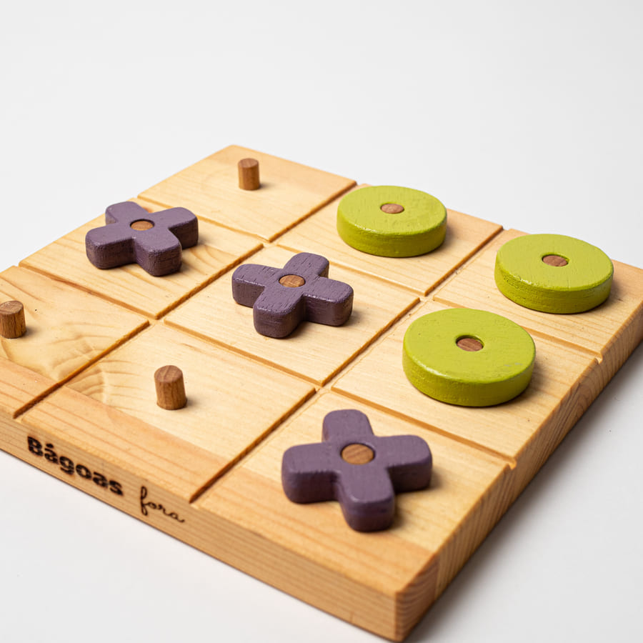 Tres en Raya en madera · Juego de mesa Tres en Raya · Tienda de simple para ArteLovers Market Tres en Raya en madera - Imagen 3