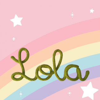 Nombre Lola tricotín