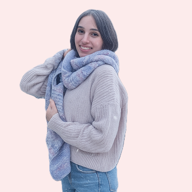 Bufanda de Crochet Besos de Invierno