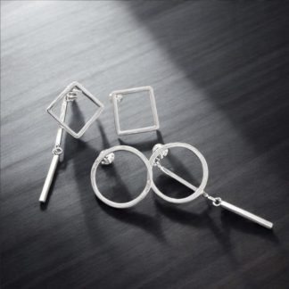 Pendientes Círculos y Cuadrados, Milagro Rousse