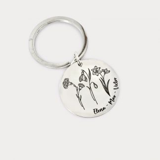 Llavero flores de nacimiento AfricanDreamland ArteLovers