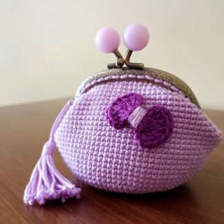 Monedero tejido en ganchillo