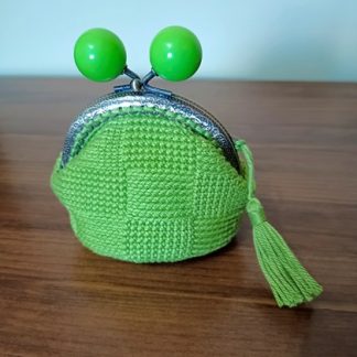 Monedero tejido en ganchillo