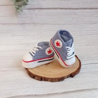Deportivas bebé azul denim