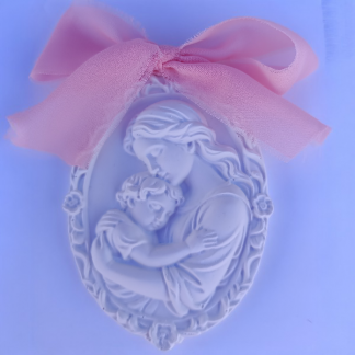 Ambientador Cerámico Virgen y niño Jesús