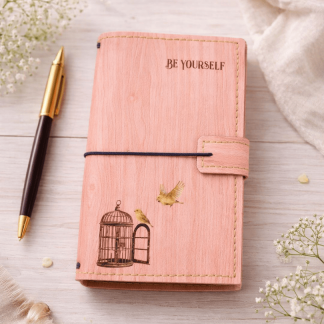 ArteLovers regalos hechos a mano por mujeres artesanas · · Tienda de para ArteLovers Market Cuaderno viaje rosa reciclado hecho a mano por sonrisas de ratona