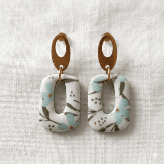 Pendientes de arcilla polimérica Flores. ENVÍO GRATIS