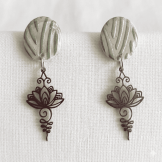 Pendientes artesanales de arcilla polimérica. ENVÍO GRATIS