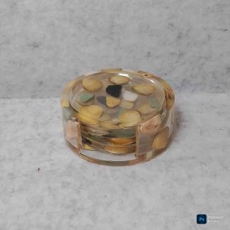 Juego de posavasos de resina epoxi