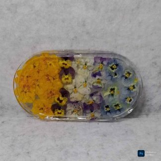 Bandeja artesanal de resina epoxi