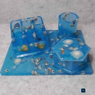 Conjunto 4 piezas de resina epoxi