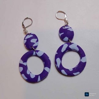 Pendientes artesanales de arcilla polimérica