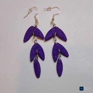 Pendientes artesanales de arcilla polimérica