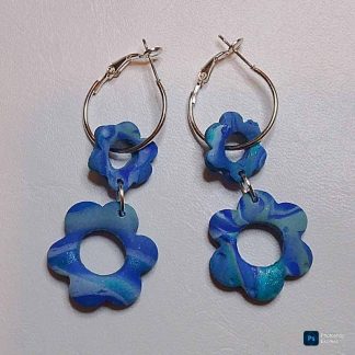 Pendientes artesanales de arcilla polimérica