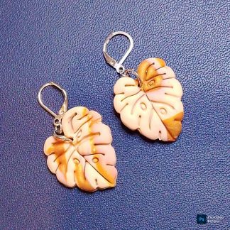 Pendientes artesanales de arcilla polimérica