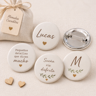 Chapas personalizadas con foto o frase – detalle original y económico