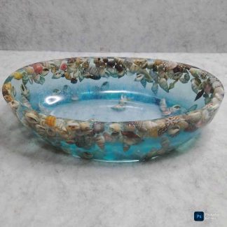 ArteLovers regalos hechos a mano por mujeres artesanas · · Tienda de para ArteLovers Market Cuenco ovalado de resina epoxi