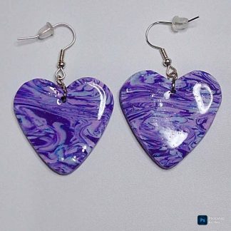 Pendientes artesanales de arcilla polimérica